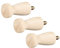 sourcing map Wall Hooks Screw-On Solid Wood Hook Coat Hook Shaker Pegs Decorative Wall Mount Hook 22mmx48mm(DXL) No Paint, 3pcs