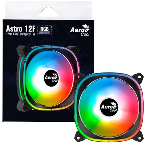 AeroCool Astro ACF3-AT10227.01 Gehäuselüfter 12 F RGB 12 cm (schwarz)
