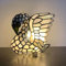 BOTOWI Tiffany-Stil Buntglas Schwan Tischlampe Tischlampen 8 Zoll Dekoratives Nachtlicht Für Schlafzimmer, Wohnzimmer, Kinderzimmer