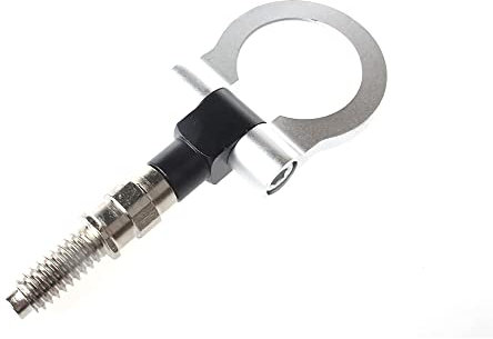 WOSTOKE Sostituzione per Silver Track Racing Style Alluminio Gancio di Traino Kit Anello Per BMW X5 X6