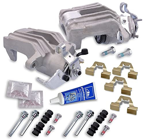 BESTPRICE ATP 2x Bremssattel hinten links und rechts Bremszange mit Bolzen | Kompatibel mit: AUDI A3, TT, TT Roadster, SEAT LEON, TOLEDO II, SKODA OCTAVIA I, OCTAVIA I Combi, VW BORA I, BORA Variant