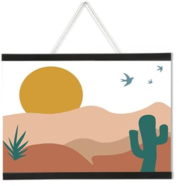PORTE-AFFICHE MAGNÉTIQUE PROFILÉS EN BOIS - 50 cm - Un porte-affiche simple et esthétique en bois pour encadrer discrètement affiche et poster.