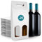 25 Cajas de Cartón Blanco Vacías para 2 Botellas de Vino 18x9x40cm | Estuches para Regalo y Embalaje de Vino | Maletas de Vino para Regalar: Pascua, Cumpleaños, Navidad