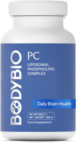 BodyBio PC - Phosphatidylcholine for Brain, Cellular & Cognitive Health | Mental Clarity, Healthy Aging & Gentle Daily Detox
