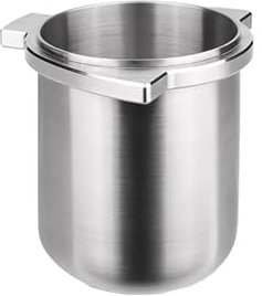 54 mm Espresso-Dosierbecher für Breville 870XL/878BSS/Niche Zero Kaffeemühle, Siebträger, Kaffeepulverbecher, binaurales freihändiges Zubehör (Silber)