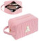 Trousse Maquillage，Trousse Maquillage Femme，Trousse de Toilette Imperméable Personnalisée pour Cosmétiques, Articles de Toilette Et Vêtements, Cadeau d'anniversaire pour Femmes (A)