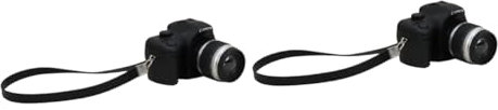Garneck 2pcs Simulated Digital Camera Miniature Camera Fake Camera Ornament Mini Tablet Mini Toy Laptop Mini House Camera 1: 12 Camera Home Cameras Retro Style Camera Vintage Doll Plastic