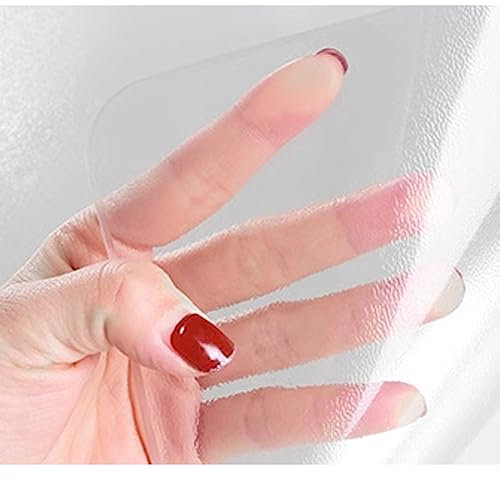 Zhaomi Copertura Protettiva per Tovaglia in PVC Satinato Trasparente, Pellicola Protettiva per Tavolo in Vetro Morbido Impermeabile Spessa 1 Mm, Adatta per Tappetini per Ufficio (65x140cm/26x55in)