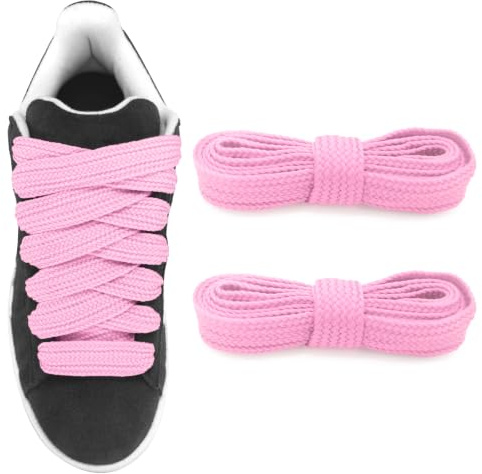 UamGlsob Lacets Plats Très Larges 20mm pour Campus 00s | Cordon Renforcés et Épais pour Baskets Sneakers Style Rétro