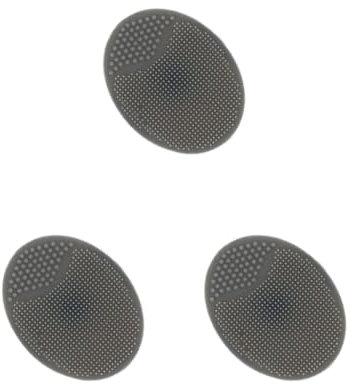 3 Set of Face Scrubber Household Facial Cleaning Brush Exfoliating Brushes Cleanser Pad Washing Tools Safe Skin Scrubbers for Home Gray