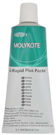 Molykote - Pâte G-Rapid Plus - Pâte à base de lubrifiants solides à très faible coefficient de frottement - Protège du grippage, de la corrosion