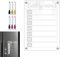 Firulab Trocken abwischbarer Tafelkalender, trocken abwischbarer Acrylkalender | Transparenter Acryl-Kalenderplaner,Magnetische Wandtafel mit 6 Markern, tragbare Memo-Whiteboard-Acryltafel für Büros,