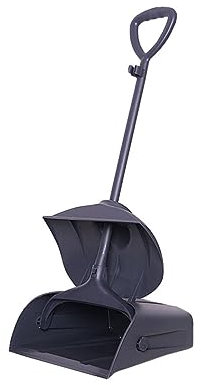 SUREK Moderno Juego de recogedor y Escoba Azul, recogedor Plegable con Mango Largo, barrendero, Suministros de Limpieza para el hogar Conveniente