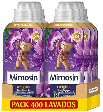Mimosín Origins Suavizante Concentrado Violeta Campestre, 8 x 50 lavados
