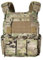 Drlmeio Taktischer Plattenträger 1000D Nylon mit 556 Magazintasche, Taktische Weste, Schnellverschluss-System Airsoft Weste, Verstellbarer MOLLE Platten Träger, Atmungsaktive Paintball Weste (MC)