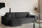 Kaiser Möbel, Ecksofa mit schlaffunktion, mit Bettkasten, Schlafsofa Best, Designer L-Form Sofa, Modern Design Couch, Polsterecke, Freistehend, Stoff Neve Dunkelgrau Links