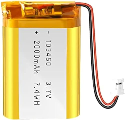 YUNIQUE GREEN-CLEAN-POWER Lithium-Akku 3,7V 2000mAh 103450 Schutzschaltung Wiederaufladbar Kompatibel Bluetooth TWS Kopfhörer Lange Lebensdauer