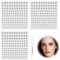 495stk Edelsteine für das Gesicht, Nasenstecker Ohne Piercing Silberne Augenbrauenstecker Lippenstecker zum Aufkleben Diamantaufkleber Coole Punk-Y2K-Make-up-Patches für Frauen und Männer