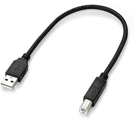 AJOHBM USB 2.0 Printer Cable Type A Male to Type B Male Foil+Braided(inside) 30cm 50cm 1m 1.5m 1.8m 3m 5m(1.8m)