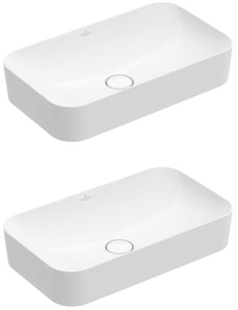 Lot de Deux vasques à Poser VILLEROY ET BOCH Finion Blanc CeramicPlus
