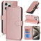 Zouzt Case for iPhone 15 Pro Max (6.7 Inch), Premium PU Leather Wallet Case with Credit Card Holder Slot Flip Folio Kickstand Shockproof Protective Phone Cover (Rose Gold)