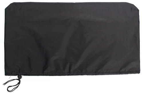 CYMMIYT Tv cover 21 24 28 34 Inch Tablet Computer Monitor Dust Cover Home PC TV Waterproof Protective Cover Polyester Tape Drawstring 2 Color waterproof universal(Black,61x10x35cm)