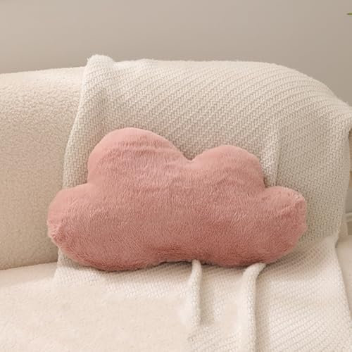 Carreneu Cartoon Wolkenkissen,Cloud Pillow,Flauschige Kissen Wolke,44×25cm Kissen Kinderzimmer,Wolkenboden Kissen Wolken,für Kinderzimmer Hause Sofa Dekoration (Rosa)