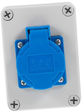 Uonlytech Ip65 Wetterfeste Außensteckdose Mit Kindersicherung Kompakte Schutzbox Aus Robustem Kunststoff Multifunktionaler Steckdosenschalter Für Garten Camping Und Outdoor