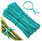 Toyvian 1000Pcs Flexible Twist Ties for Plants Galvanized Iron Wire with Coating for Securing Stems Bundling Cables and Food Bags Green