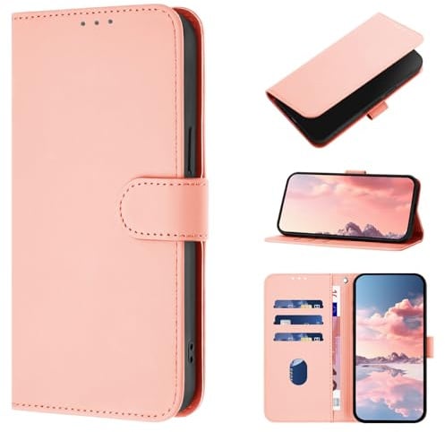 CASEONJAN Coque pour Samsung Galaxy S23 Plus, Etui Protection Housse en Cuir PU [Fentes pour Cartes] Coque Magnétique, Antichoc Étui Portefeuille Flip Case pour Samsung S23 Plus (Or Rose)