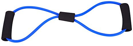 Exercise Bands for Workout | Dependable Rubber Strength Training Tubes | Home Gym Equipment for Men/Women/Yoga | Portable Exercise Bands for Muscle Building & Wellness (Blau)