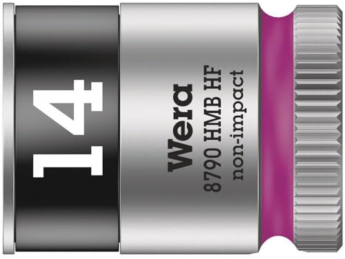 Wera 05003748001 8790 HMB HF Zyklop-Steckschlüsseleinsatz mit 3/8-Antrieb mit Haltefunktion, 14.0 x 29.0 mm, 14