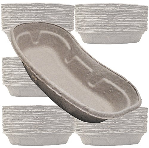100 Pack 700ml Cardboard Pulp Biodegradable Hospital Vomit Dish Kidney Bowls
