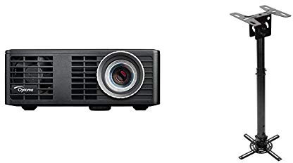 Optoma ML750e WXGA Ultra-portable lightweight LED Home Cinema Projector with Ceiling Pole Mount