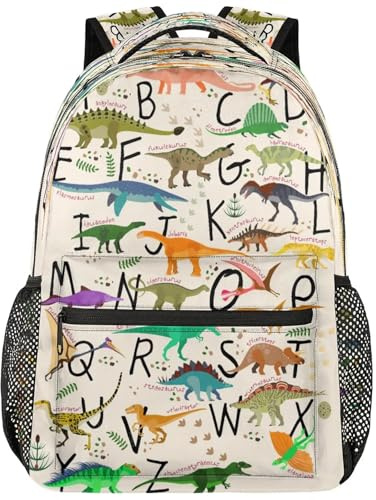 AUUXVA School Backpack for Teen Boys Girls Bookbag Laptop Backpack Travel Daypack Schoolbag, Letter, 16x11.4x6.9inch, Daypack Backpacks