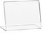 10 Stück VITAdisplays® DIN A7 Werbeaufsteller L-Ständer im Querformat/Preishalter/Preisaufsteller (10,5 x 7,4 cm), Transparent aus original PLEXIGLAS® (10er Pack)