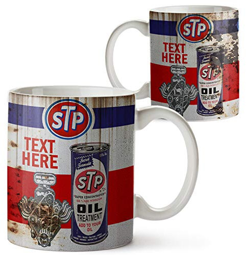 KRAFTYGIFTS Personalised STP Garage Mug Custom Retro Oil Can Vintage Cup OCM10