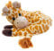 Habibi Plush Premium – 1743 Neckwarmer/Schal/Nackenhörnchen Giraffe f. Kinder und Erwachsene, mit herausnehmbarem Körnerfüllung - Wärmestofftier/Wärmekissen zum Erwärmen in der Mikrowelle/Backofen