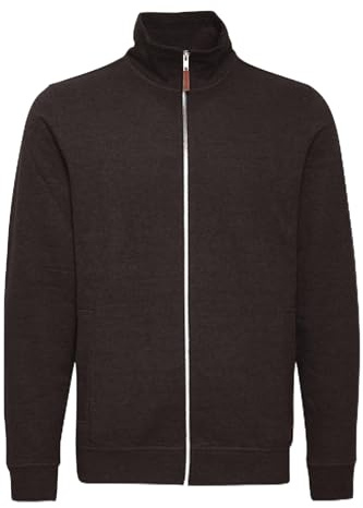 Blend BHAlio Herren Sweatjacke Cardigan Sweater mit Reißverschluss Stehkragen Rippbündchen Baumwollmischung Regular fit, Größe:3XL, Farbe:Black (70155)