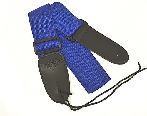 CNB GUITAR STRAP IN BLUE ELECTRIC ACOUSTIC MANDOLIN ETC