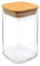 NERTHUS FIH 780 - Tarro de Cristal con Tapa de Bambú, 1100 ml