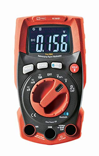 RS PRO RS-960BT HandDigital Bluetooth Multimeter, CAT III 600V ac / 10A ac, 400Ω