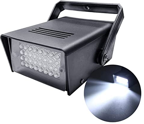 Disco Strobe Light for Party 32 Led Mini Strobes Lights for Parties, Plug in Strobe Lights Halloween Haunted House for Room, Evictor Strobe Light for Outside Attic Rodent Squirrels Rat