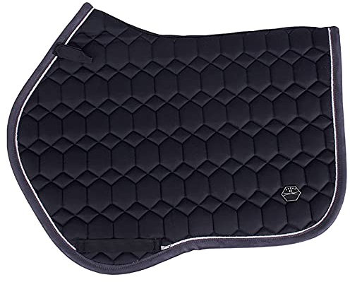 Hmpet Ride on Pad,Vielseitigkeit Schabracke Für Atmungsaktiv Und Schweißabsorbierend Auch Für Holzpferde,Schwarz