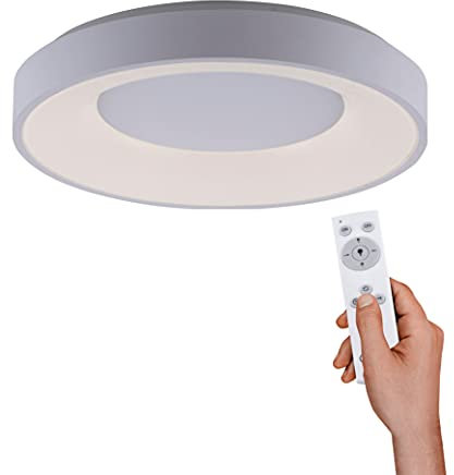 SellTec LED Deckenleuchte 48cm dimmbar per Wandschalter und Fernbedienung, Serienschalter, CCT warmweiß - kaltweiß