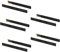 Emuca - Guías laterales para cajones con rodamiento de bolas 45mmx450mm, pack de 5 juegos de guías de extracción total con cierre suave, negro
