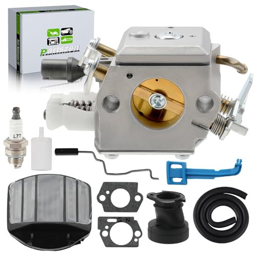 partszen 505203001 Vergaser-Kit für Husqvarna 359 359 EPA 357 357XP Kettensäge für Jonsered CS2156 CS2159 für Zama EL42 Vergaser mit Tune-Up-Teilen Luftfilter