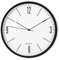 Hama Wanduhr ohne tickgeräusche (leise Wohnzimmer-Uhr mit großem Ziffernblatt, analoge Küchenuhr inkl. Batterie) schwarz