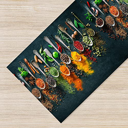 Il Gruppone Passione Casa Tappeto Cucina Antiscivolo Made in Italy Passatoia Antimacchia Lavabile in Lavatrice Multiuso Corridoio Soggiorno - 50x100 - Spezie