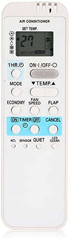 Telecomando per Sanyo, Telecomando per Condizionatore d'Aria Bianco Accessorio per Sanyo AX1/3 Senza Batteria